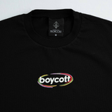 A.H.B. OVERSIZED BLK "SS OVAL LOGO" T-SHIRT