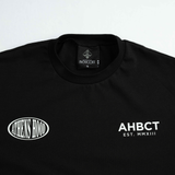 A.H.B. OVERSIZED BLK "ATHENS HOOD" T-SHIRT