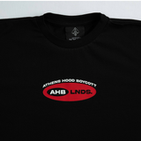 A.H.B. REGULAR BLK "LNDS" T-SHIRT