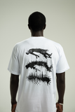 A.H.B. REGULAR WHT "LEVITATING" T-SHIRT