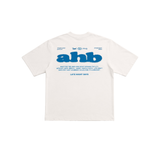 A.H.B. OVERSIZED  OFF WHITE "AHB" T-SHIRT