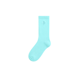 A.H.B. EMBROIDERY BABY BLUE "LOGO " SOCKS