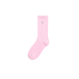 A.H.B. EMBROIDERY BABY PINK "LOGO " SOCKS