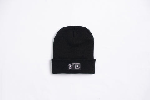 A.H.B (10 YEARS ANNIVERSARY) BLACK PATCH BEANIE