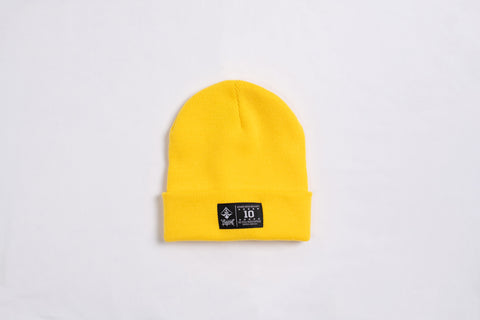 A.H.B (10 YEARS ANNIVERSARY) YELLOW PATCH BEANIE