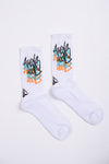 A.H.B. WHITE "ATHENS HOOD TAG" SOCKS COD:090-485-001