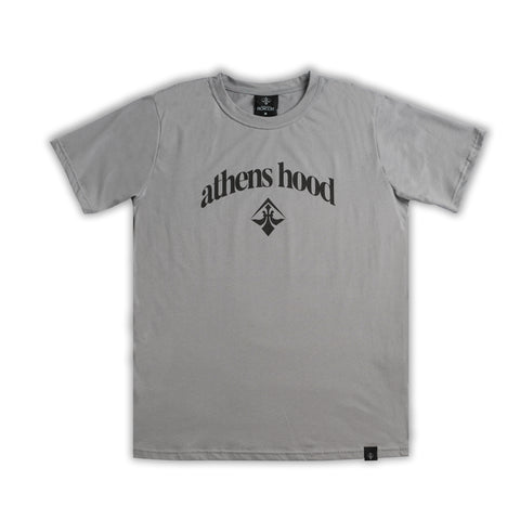 A.H.B. DARK GREY "ATHENS HOOD UNI" T-SHIRT COD:003-517-008