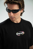 A.H.B. OVERSIZED BLK "SS OVAL LOGO" T-SHIRT