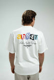 A.H.B. OVERSIZED  OFF WHITE "AHBCT" T-SHIRT