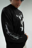 A.H.B. BLK "FLOWER" LONGSLEEVE