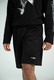 A.H.B. DRY-FIT EMBROIDERY BLK "B EBLEM" SHORTS