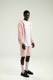 A.H.B. EMBROIDERY BABY PINK "B EBLEM" SHORTS