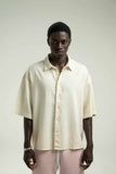 A.H.B. OVERSIZED OFF WHITE EMBROIDERY "ATHENS HOOD" SHIRT