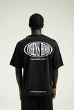 A.H.B. OVERSIZED BLK "ATHENS HOOD" T-SHIRT