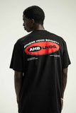 A.H.B. REGULAR BLK "LNDS" T-SHIRT