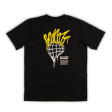 A.H.B. BLACK "ATH HOOD WORLDWIDE" T-SHIRT COD:003-503-003