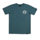 A.H.B. CYPRESS GREEN "UNI LOGO" T-SHIRT COD:003-516-005