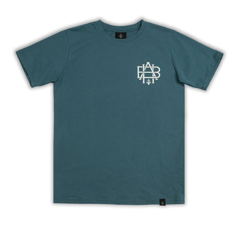 A.H.B. CYPRESS GREEN "UNI LOGO" T-SHIRT COD:003-516-005