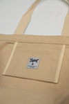 A.H.B. BEIGE CANVAS "BOYCOTT TAG" EXTRA LARGE TOTE BAG