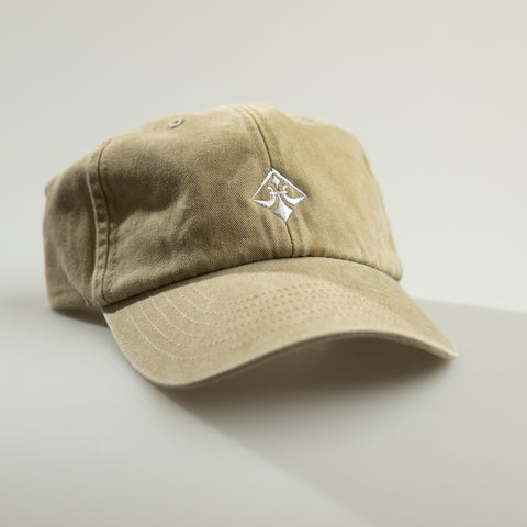 A.H.B. BEIGE WASHED "LOGO" DADCAP COD:022-524-037