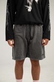 A.H.B. EMBROIDERY BABY PINK "B EBLEM" SHORTS