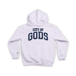 A.H.B. (10 YEARS ANNIVERSARY)WHITE EMBROIDERY "CITY OF GODS" HOODIE COD : 001-451-001