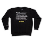 A.H.B. (10 YEARS ANNIVERSARY) BLACK "RALLY BCT MEANING" CREWNECK COD: 002-454-003