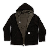 A.H.B. DOUBLE-FACED OLIVE "LOGO PATCH" JACKET