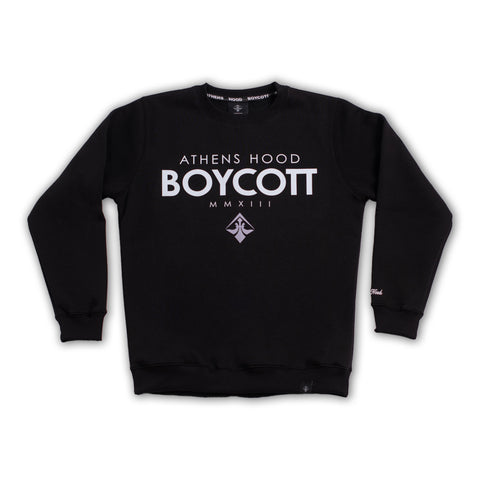 A.H.B. (10 YEARS ANNIVERSARY) BLACK "MMXIII" CREWNECK  COD:002-456-003