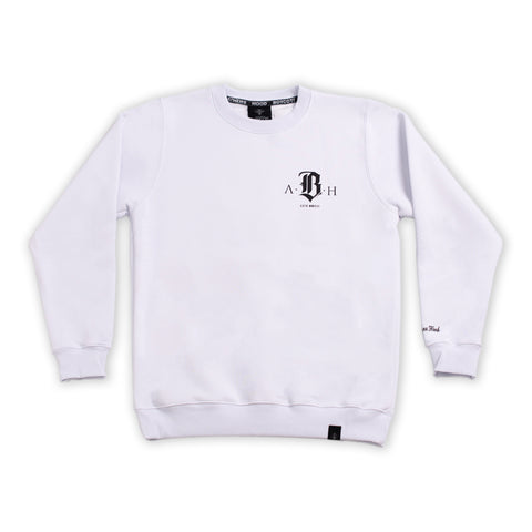 A.H.B. (10 YEARS ANNIVERSARY) WHITE "UROBORUS" CREWNECK COD:002-462-001