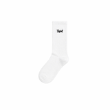 A.H.B. EMBROIDERY WHITE "BOYCOTT TAG " SOCKS
