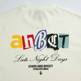 A.H.B. OVERSIZED  OFF WHITE "AHBCT" T-SHIRT