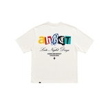 A.H.B. OVERSIZED  OFF WHITE "AHBCT" T-SHIRT