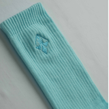 A.H.B. EMBROIDERY BABY BLUE "LOGO " SOCKS