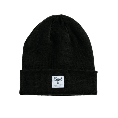 A.H.B. BLK "BOYCOTT TAG" BEANIE