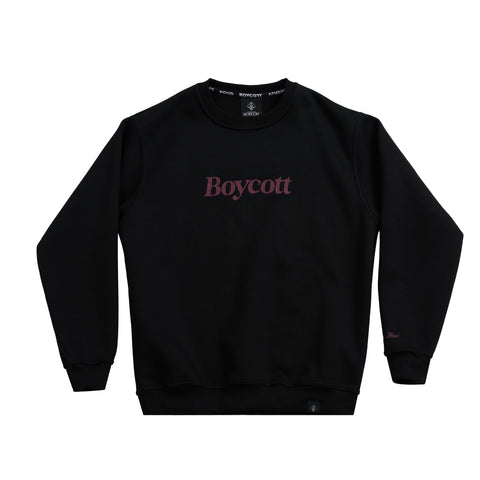 A.H.B BLACK "BOYCOTT" CREWNECK COD:002-549-003