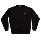 A.H.B. BLK EMBROIDERED "EMBLEM" CREWNECK COD:002-607-003