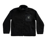 A.H.B. BLK "BOYCOTT TAG" SHERPA JACKET COD:020-612-003