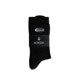 A.H.B. BLACK "OVAL LOGO" SOCKS
