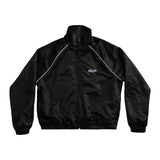 A.H.B. BLK EMBROIDERED "OVAL BOYCOTT" ZIP JACKET TRACK SUIT COD:022-611-025