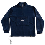 A.H.B. NAVY BLUE EMBROIDERED "OVAL BOYCOTT" FLEECE COD:008-610-006