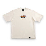 A.H.B. OFF WHITE EMBROIDERED "WIDSTYLE" OVERSIDED T-SHIRT COD:003-566-001