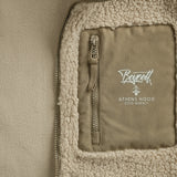 A.H.B. BEIGE "BOYCOTT TAG" SHERPA JACKET COD:020-612-016