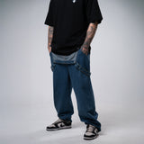 A.H.B. BLUE JEAN "BOYCOTT TAG PATCH" OVERALL