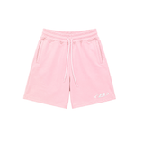 A.H.B. EMBROIDERY BABY PINK "B EBLEM" SHORTS