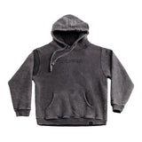 A.H.B. BLK STONEWASHED  EMBROIDERED "BOYCOTT" HOODIE COD:001-600-303