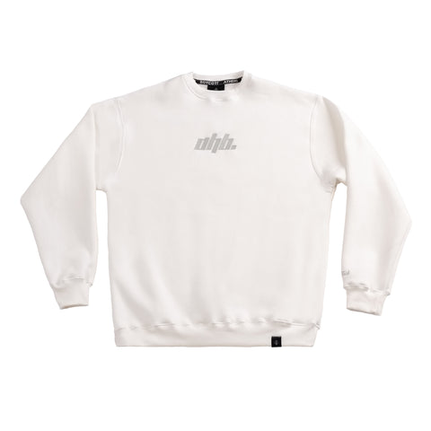 A.H.B. OFF WHITE EMBROIDERED "AHB" CREWNECK COD:002-608-002