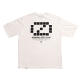 A.H.B. OVERSIZED OFF WHITE "ZERO HOUR" T-SHIRT COD:003-609-002