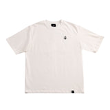 A.H.B. OVERSIZED OFF WHITE "ZERO HOUR" T-SHIRT COD:003-609-002