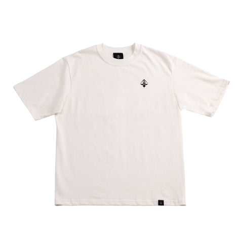 A.H.B. OVERSIZED OFF WHITE "ZERO HOUR" T-SHIRT COD:003-609-002